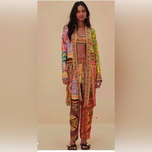 Farm Rio Mixed Scarves Chemise Size L